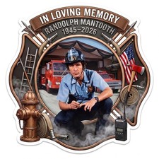 Firefighter Sticker Emergency Squad 51 Mantooth Version 1 Customer Decal/Magnet picture