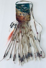 Medicine Bag Appaloosa War Horses Sacred Native American Indian Style Pouch OOAK picture
