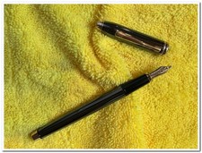 Vintage Cross Townsend Gunmetal Gray Fountain Pen - 18K Solid Gold Pelikan M Nib picture