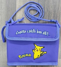 Vintage Pokemon PIKACHU Gotta Catch ‘Em All Game Boy Travel Carrying Case Purple picture