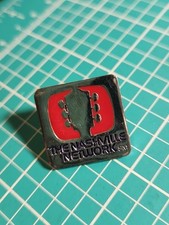 Vtg The Nashville Network Silver Tone Lapel Pin picture