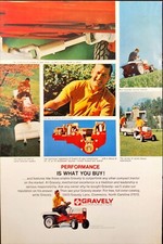 Gravely Corp Compact Tractors Clemmons, North Carolina Vintage Print Ad 1969 picture