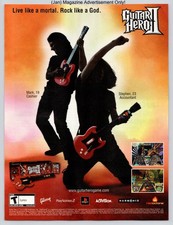 Guitar Hero II PlayStation 2 RedOctane Activision Rock Music 2007 Advertisement picture