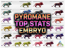 PYROMANE Top Stats EMBRYO PAIR - Ark Survival Ascended PVE Official Crossplay picture