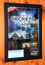1996 Secrets of the Luxor PC Windows Vintage Promo Small Poster / Ad Page Framed picture