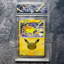 Pikachu 030/128 2026 Pokemon 30th Celebration GetGraded 10 Art Label picture