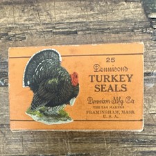 Dennison Mfg. Co. Turkey Seals Pack of 25, Framingham, Mass. picture