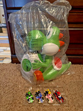 Yoshi Popcorn Bucket SEALED Mario Galaxy Movie and 4 Mario Kart Hot Wheels picture