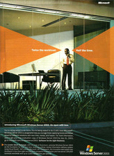 2003 Microsoft Windows Server Agile Business vintage Print AD Advertisement picture