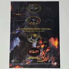 Bedlam PlayStation 1 PS1 Sega Saturn PC Save Mankind Print Ad/Poster Promo Art picture