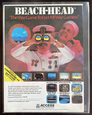 Beach-Head  Magazine Ad - Vintage Gaming Ad - Access - Atari - Commodore picture