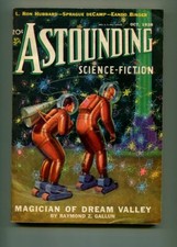 ASTOUNDING OCTOBER 1938-STREET AND SMITH-L. RON HUBBARD-HOWARD BROWN-VF- picture