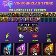 Raid Shadow Legends | Starter : 172 Ancient, 35 Void, 26 Primal, 4 Sacred Shards picture