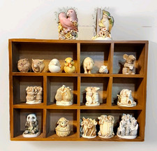 Assortment  Of Harmony KingdomFigurines Lot  Wooden Display Box Included picture
