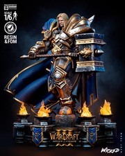 Arthas Sculpture | World of Warcraft | 3D Printed Model | Unpainted picture