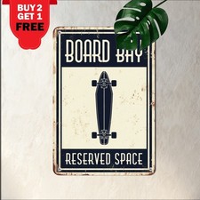 Skateboard Parking Only Teen Room Sign Extreme Street Sports Wall Plaque 8x12 picture