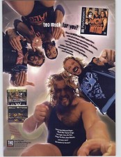 WCW Nitro PS1 PSX Playstation 1 1998 Vintage Poster Ad Big Show Razor Ramon DDP picture