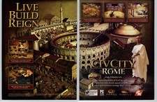Civcity Rome PC Sim Video Game Art 2006 Vintage Print Ad Promo Colosseum Poster  picture
