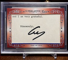 2020 Leaf Superlative Sports Signature George H.W. Bush Cut Auto 1/1 🇺🇸 picture