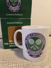Wimbledon  The Championships 125th Anniversary Coffee Cup Mug 2011 New In  Box  picture