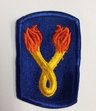 VIETNAM WAR ERA 196TH INFANTRY BRIGADE SSI COLOR SHOULDER PATCH M/E #32 picture