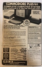 1990s Commodore Plus Computer Vintage Print Ad Advert pa19 picture