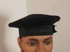 WW1 US Navy cap with U.S. Navy talley Named WWI USN picture