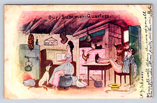 Vintage Postcard Our Summer Quarters Funny New York NYC PCK Series 1907 picture