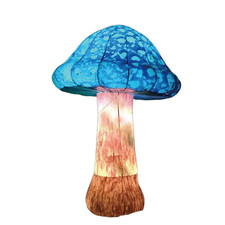 LED Giant Inflatable Mushroom 2m 3m 4m Customized 16Color Light Warranty Support picture