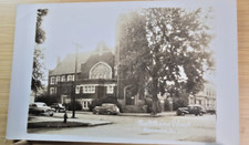 First Presbyterian Church Normal Illinois Vintage Street Scene Postcard picture
