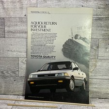 19188 Vintage Printed Ad- Toyota Corolla. Quick Return on Your Investment picture