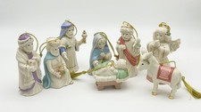 Lenox Nativity 8 PC. Hanging Figural Ornament Set Christmas NIB picture