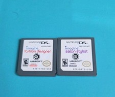 Nintendo DS Imagine Fashion Designer & Salon Stylist Lot Of 2 Girls Fun  picture