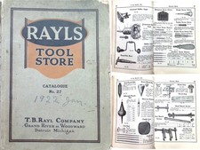 Orig. T.B. Rayl, Detroit 1922 General Line Catalog - 352 Pages - mjdtoolparts picture