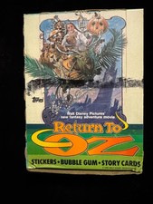 1985 Topps RETURN TO OZ empty x-out box - pretty nice shape w/some wear picture