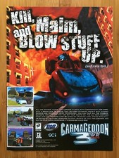 Carmageddon 3 TDR 2000 PC Video Game Print Ad/Poster Demolition Racing Classic picture