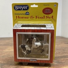 Retired Breyer Stablemates Horse & Foal Set Pintos #5923 New in Box 2013 picture