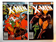 VINTAGE 1983 MARVEL COMICS X-MEN NEWSSTAND LOT 158 & 173 ROGUE 2ND APPEARANCE picture