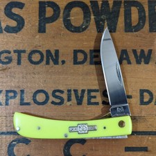 Rough Ryder Yellow Synthetic Single Blade Liner Lock Sodbuster Jr  picture