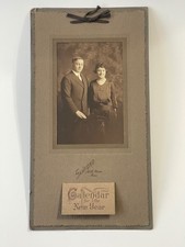 Antique 1923 Photo Calendar Sanford North Adams Mass Sepia Portrait Ephemera picture