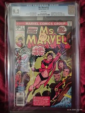 Ms. Marvel #1 CGC 9.2 White Pages 1st Carol Danvers Bronze Age Marvel 1977 picture