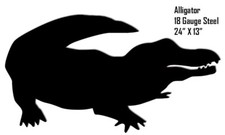 ALLIGATOR BLACK SILHOUETTE 24
