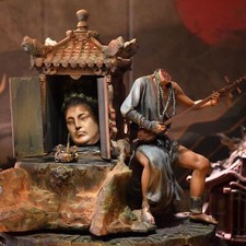 Black Myth Wukong Game Yellow Wind Ridge Shrine Statue Lingji Bodhisattva Figure picture