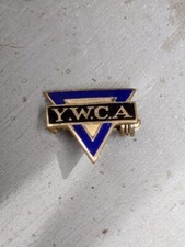 Vintage YMCA Year Pin Triangular Teens 20's ?? picture