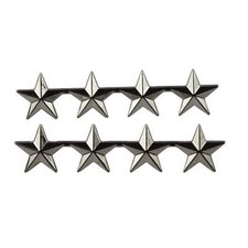 Pair of US Army Officer 4 Star General Rank Badges Pin – US120 picture