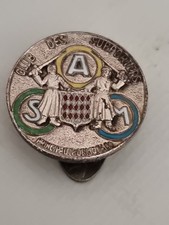 AS MONACO FRANCE OLD RARE Football Badge Badge Odznaka Pins picture