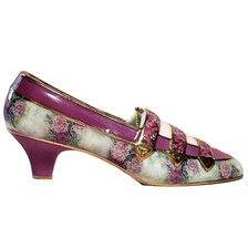 Vintage Porcelain Christmas Ornament Lena Liu's Victorian Fancy Shoe BradFord picture