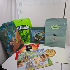 Set of 7 Vintage Disney Store Lithographs Tarzan Flubber Incredibles Snow White picture