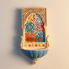 Spain Granada Alhambra Palace Mosaic pattern Tourist Souvenir 3D Fridge Magnets picture