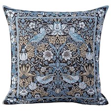 William Morris Blue Birds Tapestry Pillow Sofa Couch Gobelin Pillow 18